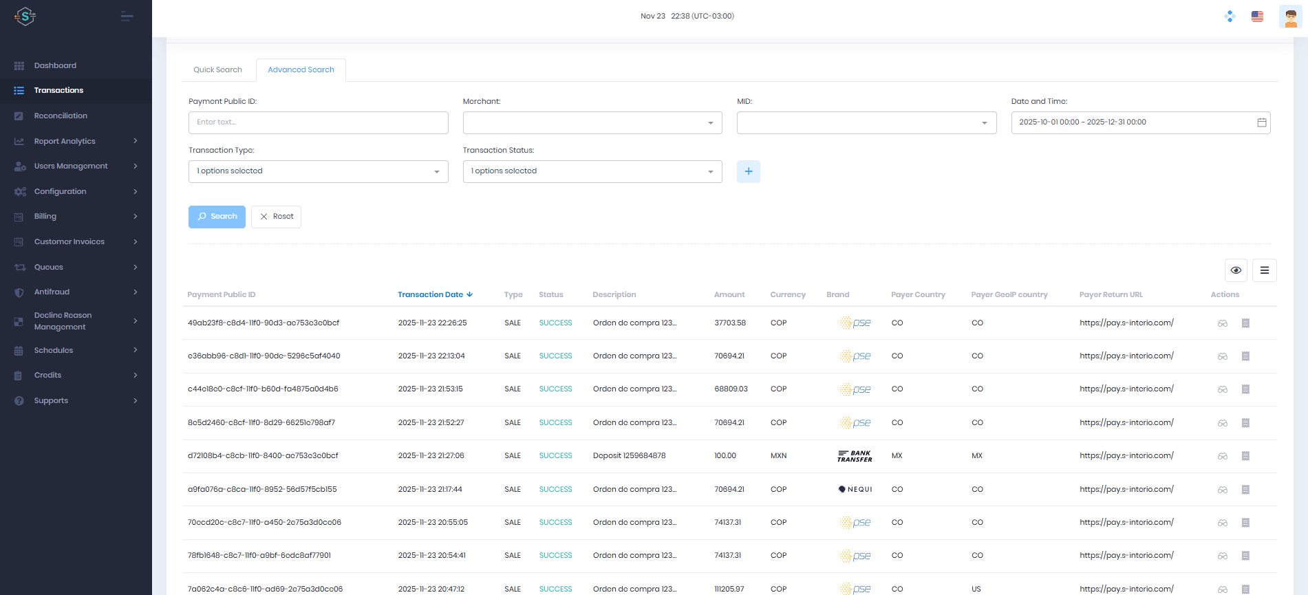 S-INTERIO Dashboard